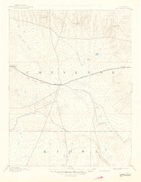 preview thumbnail of historical topo map of Kit Carson, CO in 1893