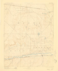 1892 Map of Lamar, 1908 Print
