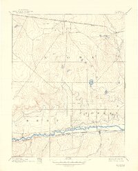 1892 Map of Lamar, 1946 Print