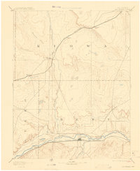 1893 Map of Las Animas, CO, 1908 Print