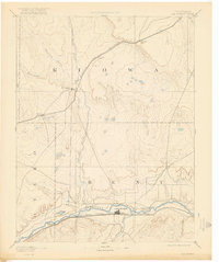 1893 Map of Las Animas, CO, 1922 Print
