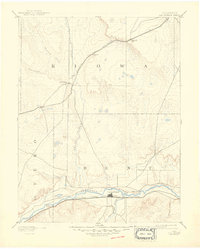 1893 Map of Las Animas, CO, 1948 Print