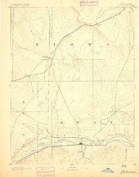 preview thumbnail of historical topo map of Las Animas, CO in 1893