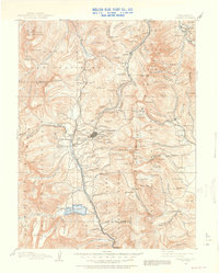 1889 Map of Leadville, 1955 Print