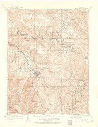 1909 Map of Mount Jackson, 1960 Print