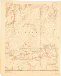 1892 Map of Mt Carrizo, 1901 Print