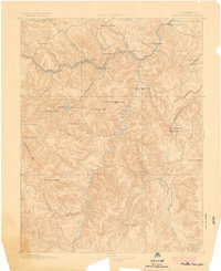 1893 Map of Platte Canyon, 1901 Print