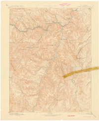 1893 Map of Platte Canyon, 1914 Print