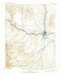 1894 Map of Pueblo, CO, 1963 Print