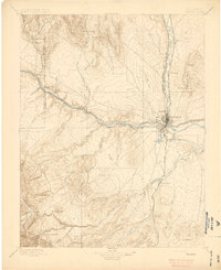preview thumbnail of historical topo map of Pueblo, CO in 1896
