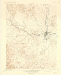 1897 Map of Pueblo, CO, 1946 Print