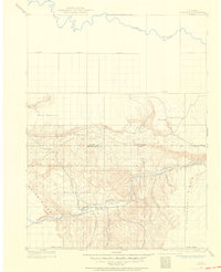 1907 Map of Rangely, 1955 Print