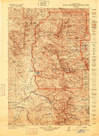 1919 Map of Rocky Mountain National Park