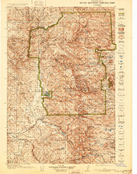 1919 Map of Rocky Mountain National Park, 1931 Print