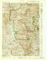 1919 Map of Rocky Mountain National Park, 1937 Print