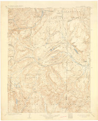 1907 Map of Saguache County, CO, 1930 Print