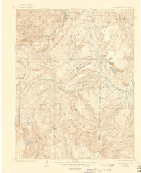 1907 Map of Mineral County, CO, 1946 Print