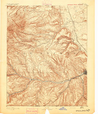 Download a high-resolution, GPS-compatible USGS topo map for Spanish Peaks, CO (1893 edition)