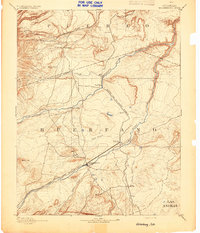 preview thumbnail of historical topo map of Walsenburg, CO in 1894