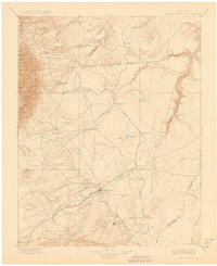 1897 Map of Walsenburg, CO, 1923 Print
