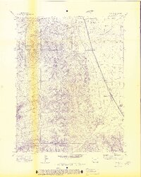 1971 Map of Aguilar, 1974 Print