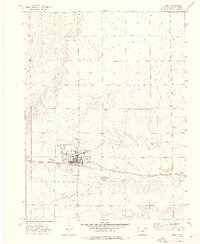 1973 Map of Akron, CO, 1976 Print