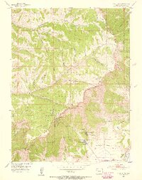 preview thumbnail of historical topo map of Garfield County, CO in 1952