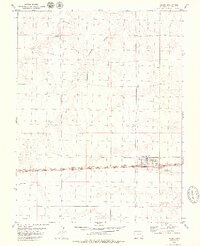 preview thumbnail of historical topo map of Arriba, CO in 1979