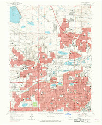 Download a high-resolution, GPS-compatible USGS topo map for Arvada, CO (1969 edition)