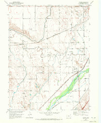 1951 Map of Atwood, CO, 1972 Print
