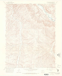 Download a high-resolution, GPS-compatible USGS topo map for Barcus Creek SE, CO (1970 edition)