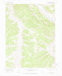 Download a high-resolution, GPS-compatible USGS topo map for Barcus Creek SE, CO (1969 edition)