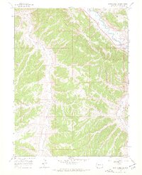 1966 Map of Barcus Creek SE, 1969 Print