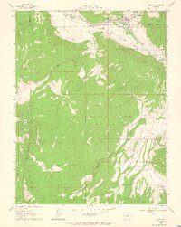 1961 Map of Basalt, 1965 Print