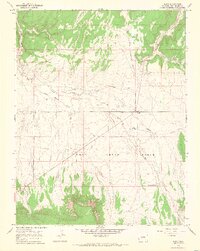 1964 Map of Basin, 1968 Print