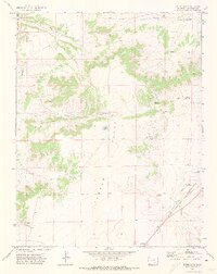 preview thumbnail of historical topo map of Las Animas County, CO in 1971