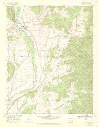 1968 Map of Bayfield, 1972 Print
