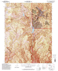 Download a high-resolution, GPS-compatible USGS topo map for Big Bull Mountain, CO (1998 edition)