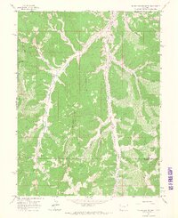 1964 Map of Big Foundation Creek, 1968 Print