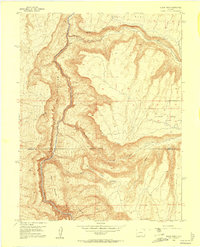 1955 Map of Black Ridge, 1956 Print