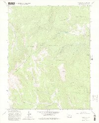 1967 Map of Bowers Peak, 1980 Print