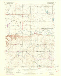 1950 Map of Greeley, CO, 1970 Print