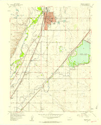 preview thumbnail of historical topo map of Brighton, CO in 1957