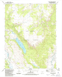 Download a high-resolution, GPS-compatible USGS topo map for Bristol Head, CO (1986 edition)