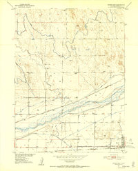 1951 Map of Brush West, 1952 Print