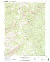 1955 Map of Buffalo Pass, 1970 Print