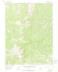 1962 Map of Calamity Ridge, 1965 Print