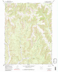 Download a high-resolution, GPS-compatible USGS topo map for Calf Canyon, CO (1985 edition)