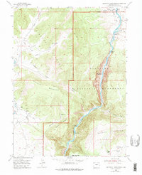 Download a high-resolution, GPS-compatible USGS topo map for Canyon Of Lodore North, CO (1975 edition)