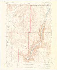 Download a high-resolution, GPS-compatible USGS topo map for Canyon Of Lodore North, CO (1965 edition)